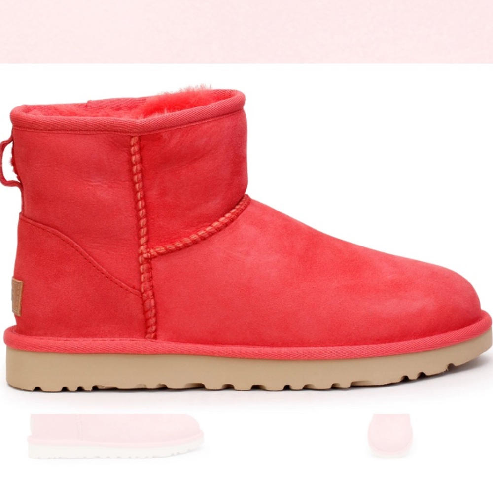 UGG Classic Mini II Pink Hibiscus US Size 8